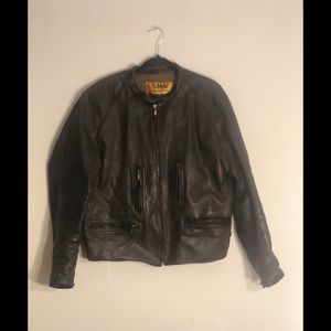 Leather men jacket